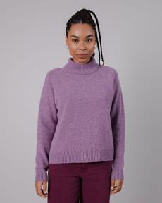 Perkins Wool Sweater Grape via Brava Fabrics