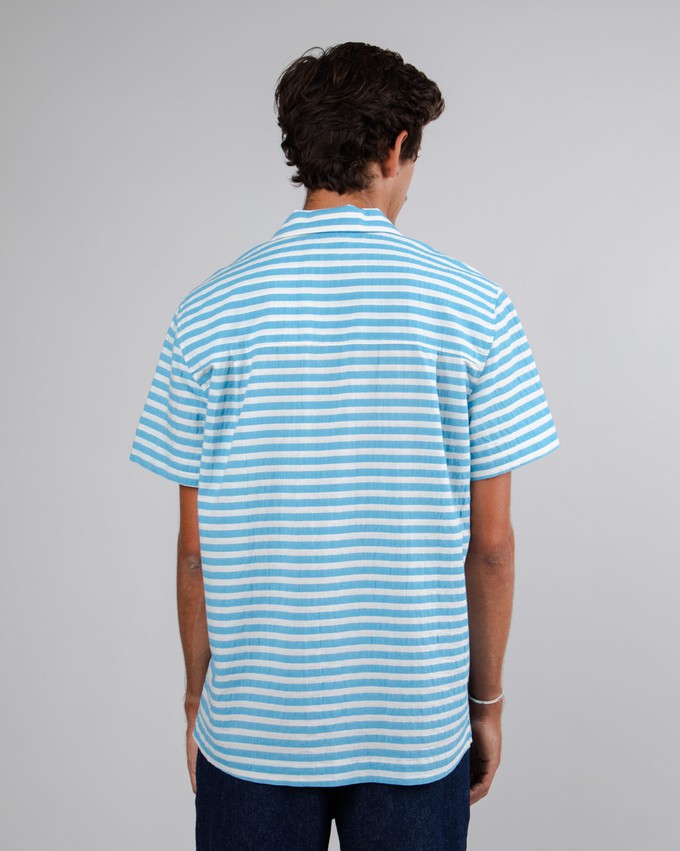 Stripes Short Sleeve Shirt Blue from Brava Fabrics