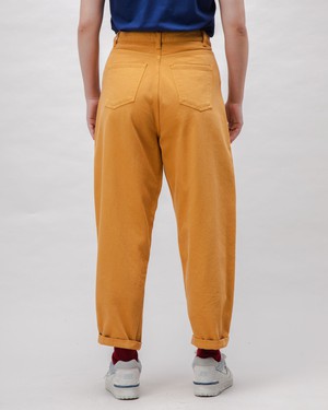 Pegged Cotton Twill Pants Ochre from Brava Fabrics