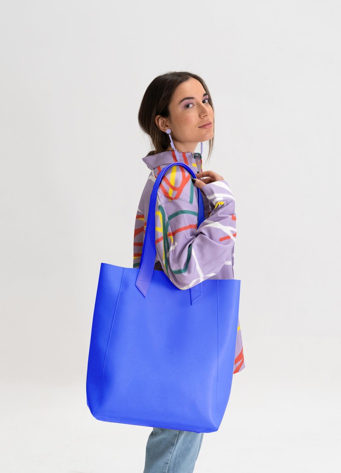 Second Life | Tote XXL shoulder bag - Ocean blue from CANUSSA