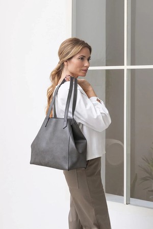 Totissimo shoulder bag - Grey from CANUSSA