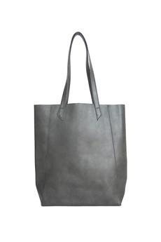 Basic shoulder bag - Grey via CANUSSA