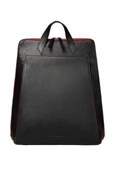 Urban Backpack Black/Red - Vegan Laptop Backpack via CANUSSA