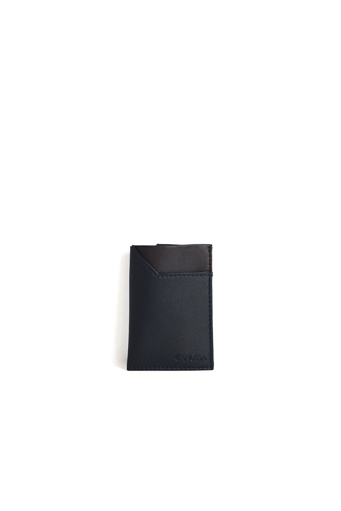 Second life | Slim card holder - Black/Brown from CANUSSA