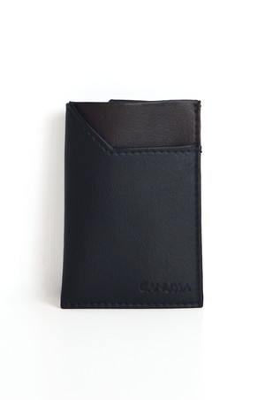 Second life | Slim card holder - Black/Brown from CANUSSA