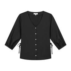 Dressy Black Tencel Top via Charlie Mary