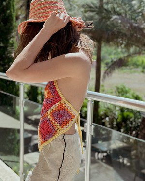 Sun and Chill Colorful Crochet Top from Chillax