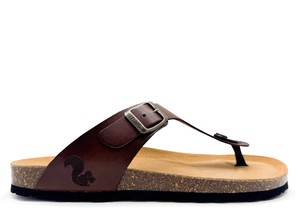 thies 1856 ® Eco Leather Thong Sandal dark brown (W/M/X) from COILEX
