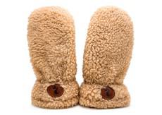 thies 1856 ® Sheepskin Gloves / Mittens beige (W/M/X) via COILEX