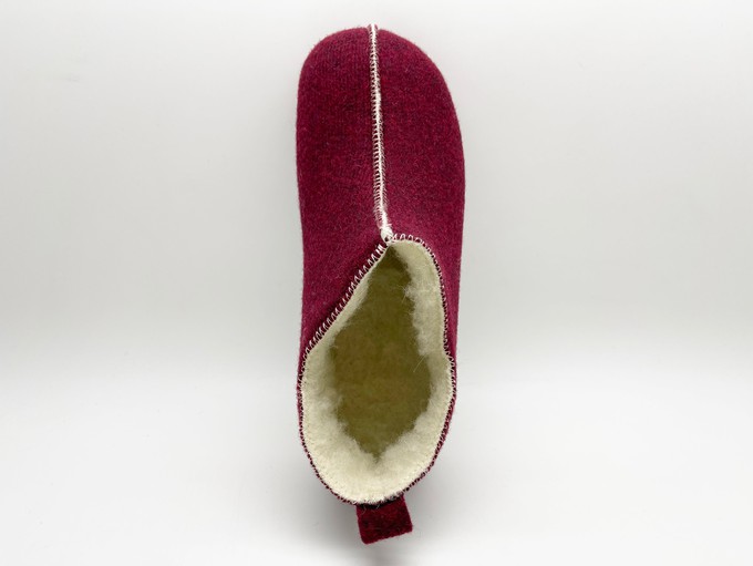 thies 1856 ® Slipper Boots wine with Eco Wool (W) from COILEX