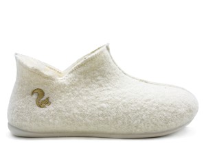 thies 1856 ® Slipper Boots off white with Eco Wool (W) from COILEX