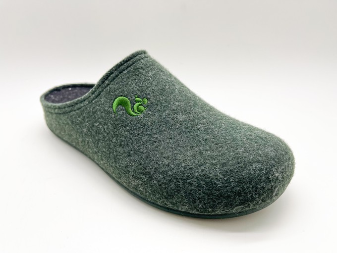 thies 1856 ® Recycled PET Slipper vegan forest green (W/M/X) from COILEX