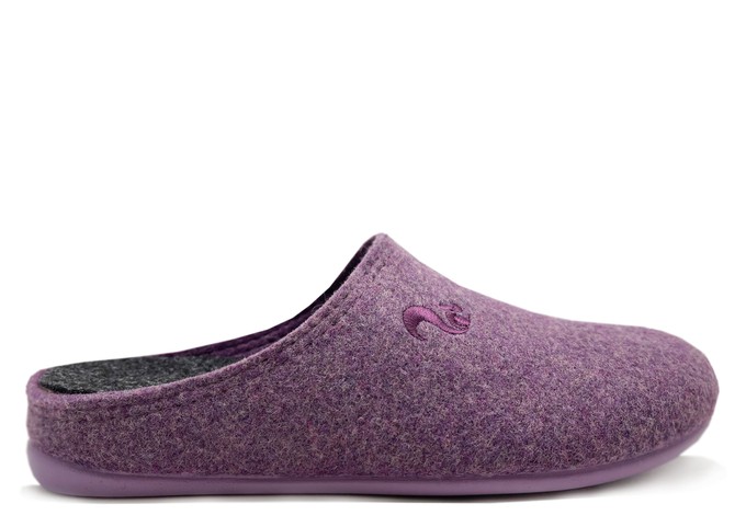 thies 1856 ® Recycled PET Slipper vegan aubergine (W/X) from COILEX