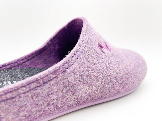 thies 1856 ® Recycled PET Slipper vegan aubergine (W/X) from COILEX