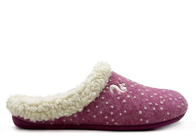 thies 1856 ® Eco Snow Cozy Slipper raspberry (W/X) from COILEX