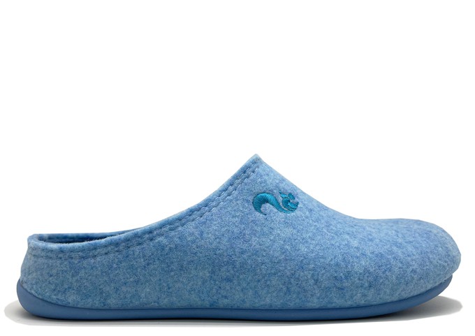 thies 1856 ® Recycled PET Slipper vegan light blue (W/X) from COILEX