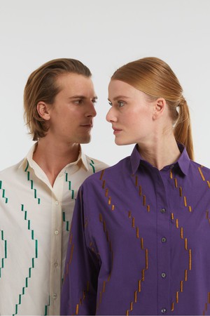 PURPLE ROSALIE CALDER SHIRT from Cool and Conscious