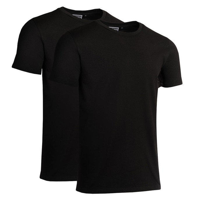 Double pack T-Shirt out of Organic Cotton - Black from COREBASE