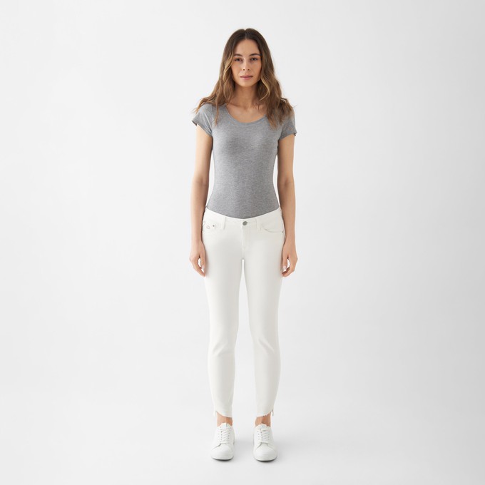 MID SUN Slim Comfortstretch - Design Details - White from DAWN Denim