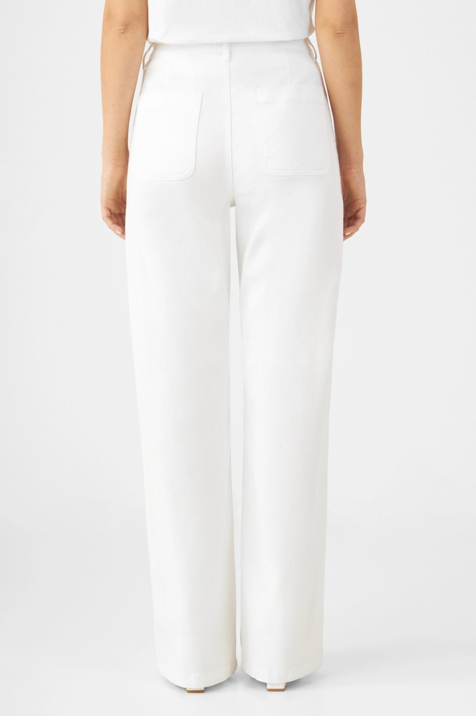 DEW Flared Soft Denim - Worker - White Denim from DAWN Denim