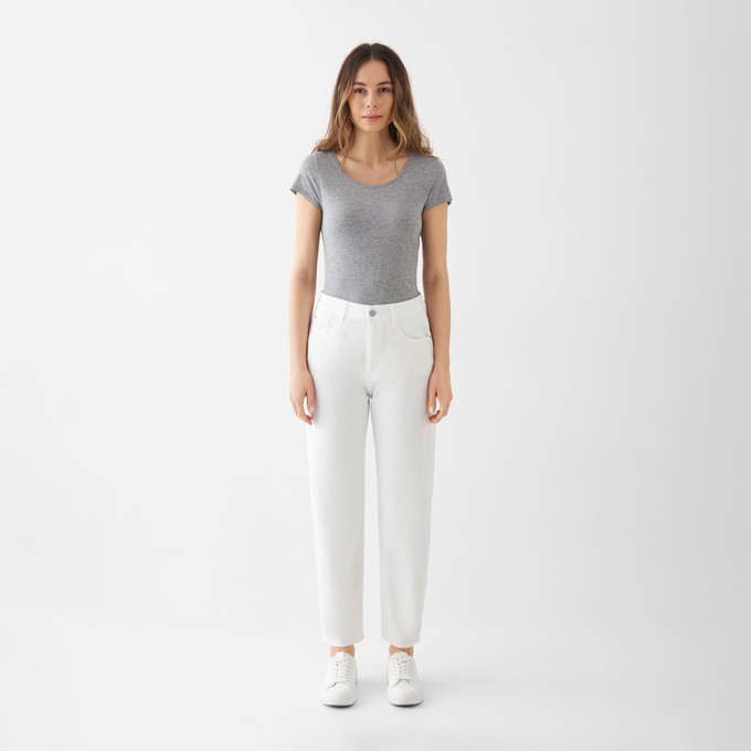 STARDUST O-Shape Soft Denim - Classic - White Denim from DAWN Denim