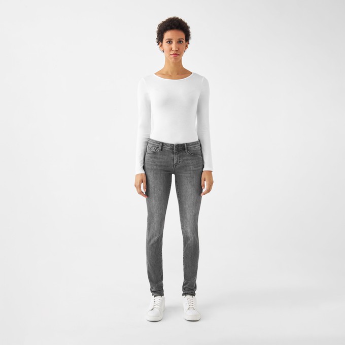 MID SUN Slim Comfortstretch - Basic - Medium Grey from DAWN Denim