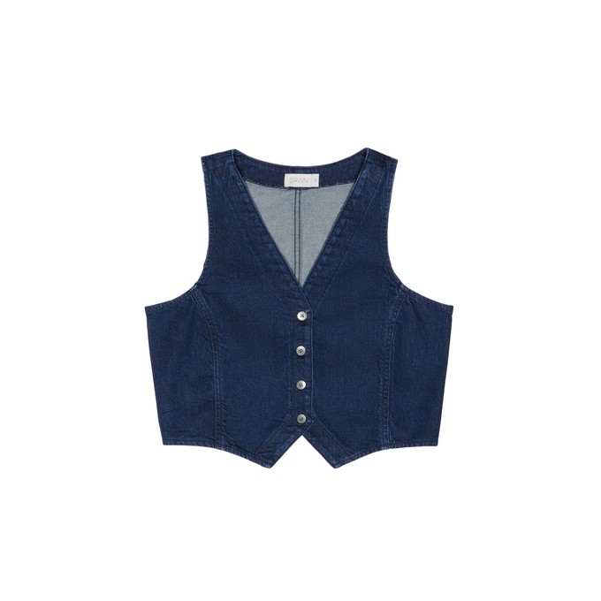 ASTRA - Denim Vest - Dark Blue from DAWN Denim