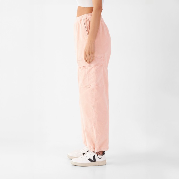 RAY - Mid Waist Spray Pant - Corduroy - Rose from DAWN Denim