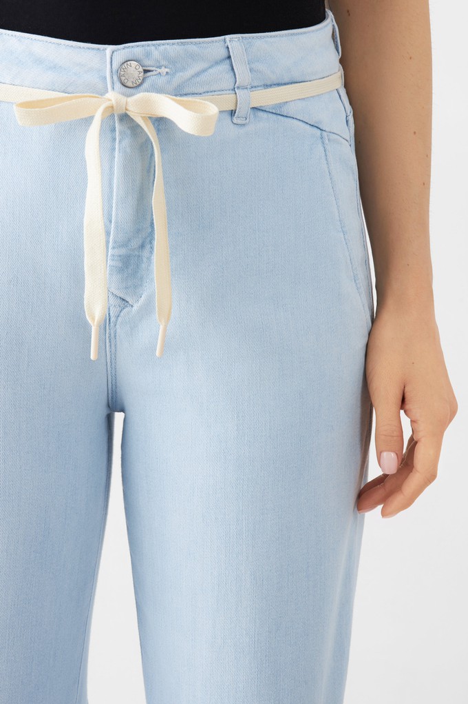 DEW Flared Soft Denim - French Pocket - Bright Blue from DAWN Denim