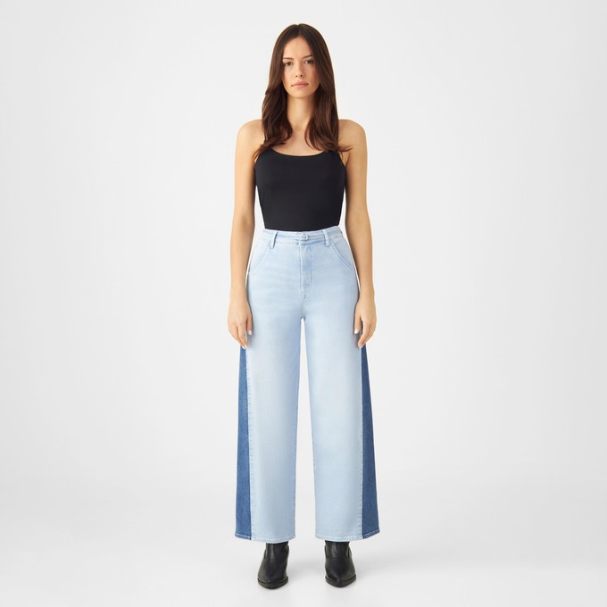 BLINK High Waist Wide Cropped - Two Tone from DAWN Denim