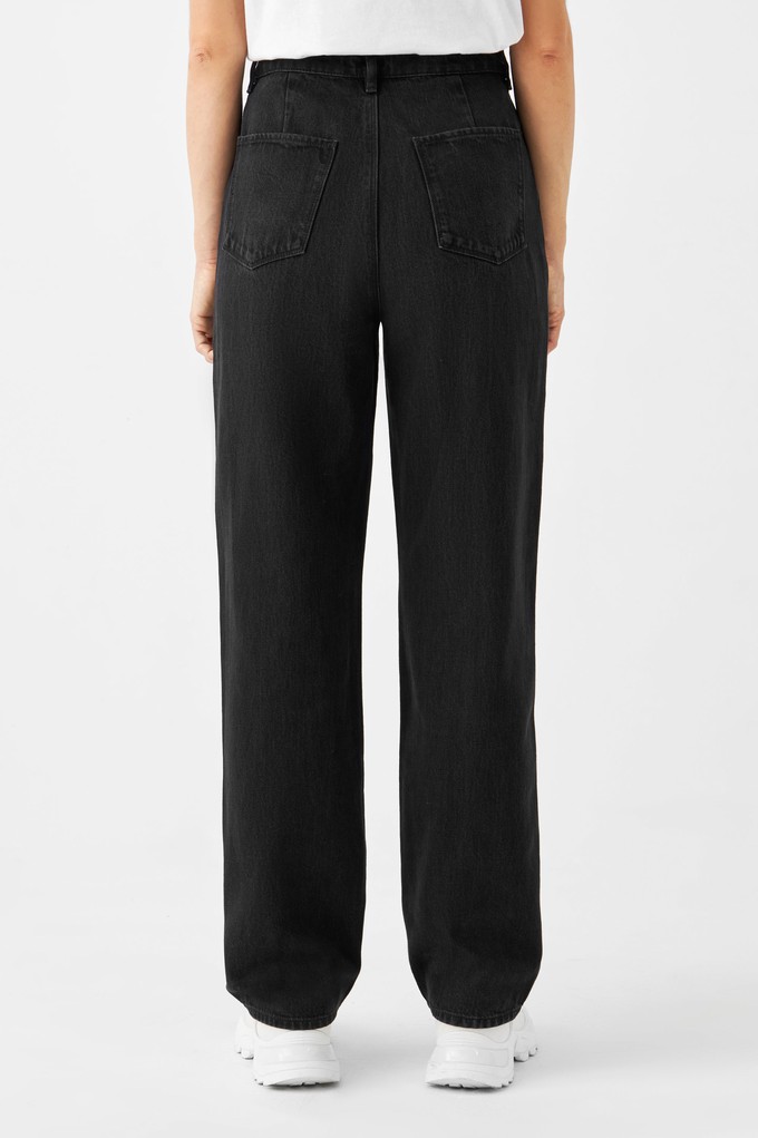 DAWN Wide Straight Non-Stretch - Minimal - Black Denim from DAWN Denim