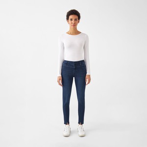 SUN UP Skinny Powerstretch - Design Details - Dark Blue from DAWN Denim