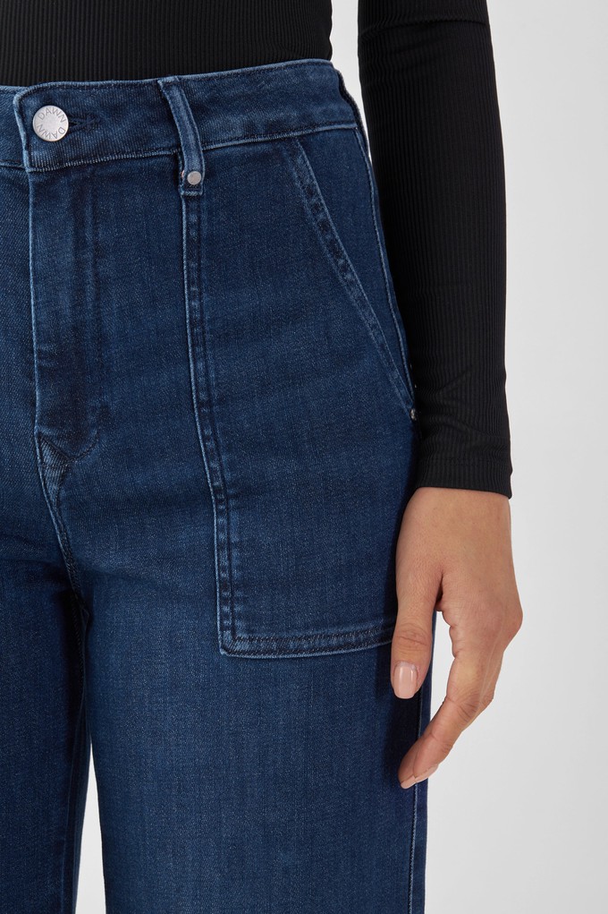 DEW Flared Soft Denim - Worker - Dark Blue from DAWN Denim