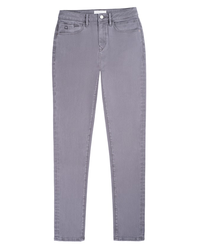 SUN UP Skinny Powerstretch - Basic - Silver Denim from DAWN Denim