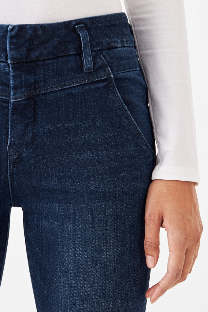 SUN UP Skinny Powerstretch - Design Details - Dark Blue from DAWN Denim