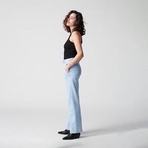 DEW Flared Soft Denim - French Pocket - Bright Blue from DAWN Denim