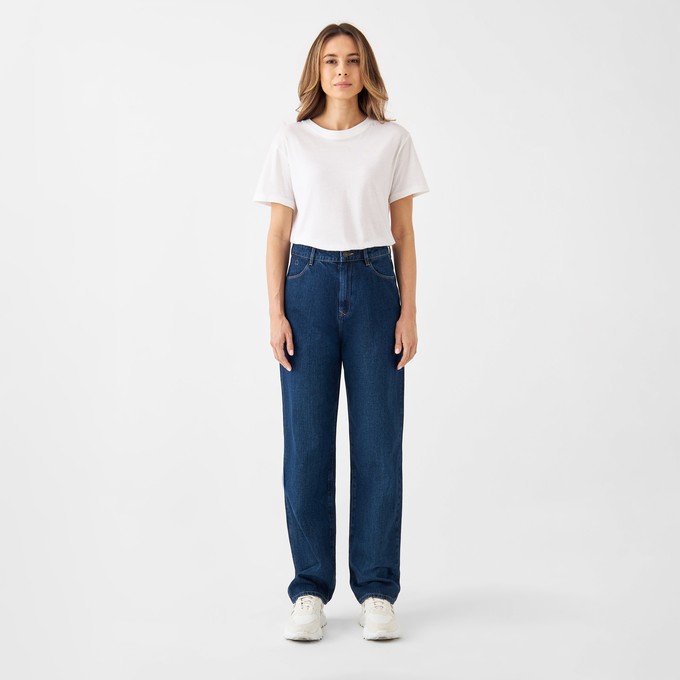 DAWN Wide Straight Non-Stretch - Minimal - Dark Blue from DAWN Denim