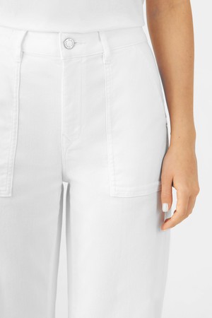 DEW Flared Soft Denim - Worker - White Denim from DAWN Denim