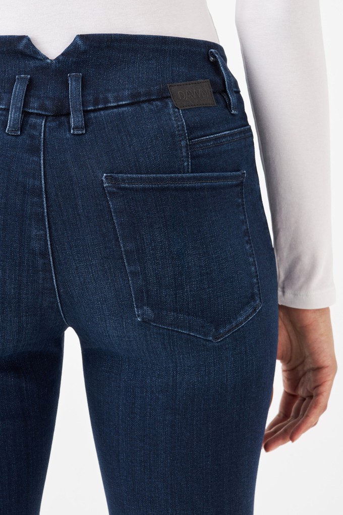 SUN UP Skinny Powerstretch - Design Details - Dark Blue from DAWN Denim