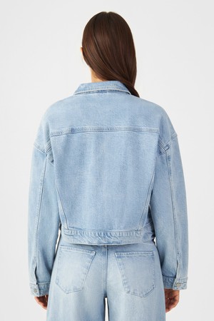 AMARA Minimal Stretch - Boxy Jacket - Light Blue from DAWN Denim