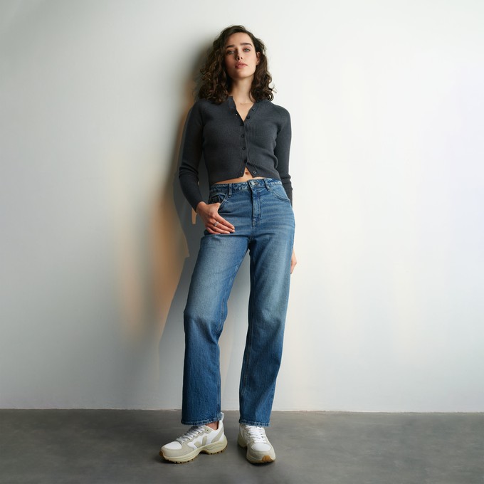 MORNING Regular Straight Minimal Stretch - Classic - Medium Blue from DAWN Denim