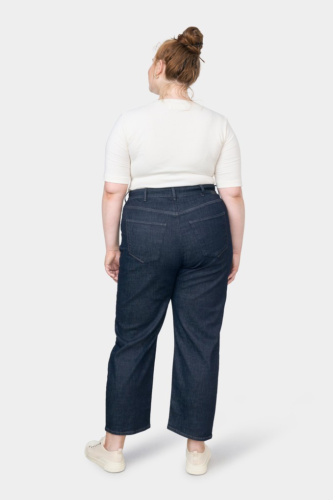 STARDUST O-Shape Soft Denim - Curvy - Dark Indigo from DAWN Denim