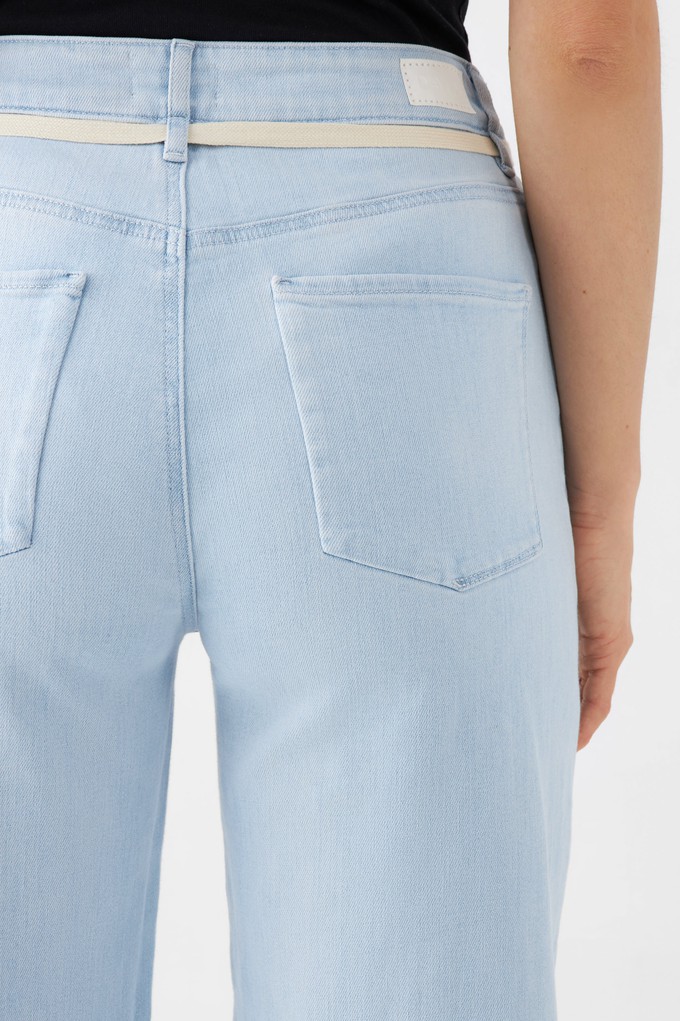 DEW Flared Soft Denim - French Pocket - Bright Blue from DAWN Denim