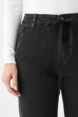 DEW Flared Soft Denim - French Pocket - Black Denim from DAWN Denim