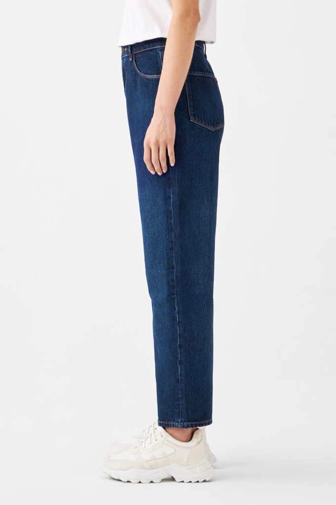 DAWN Wide Straight Cropped Non-Stretch - Minimal - Dark Blue from DAWN Denim