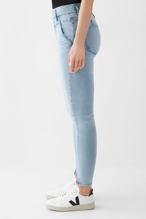 SUN UP Skinny Powerstretch - Design Details - Light Blue from DAWN Denim