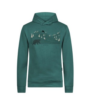 GREENBOMB •• Hoodie Star Animal Bearland | jungle green from De Groene Knoop