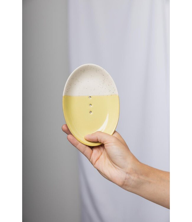 Tranquillo •• Soap Dish | Rustic Yellow from De Groene Knoop