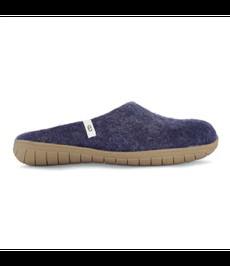 EGOS Copenhagen •• Slipper Rubberen Zool | Blue via De Groene Knoop