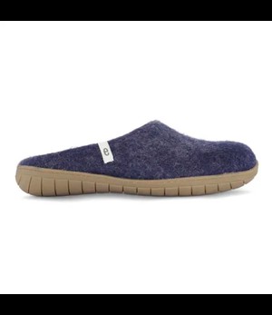 EGOS Copenhagen •• Slipper Rubberen Zool | Blue from De Groene Knoop